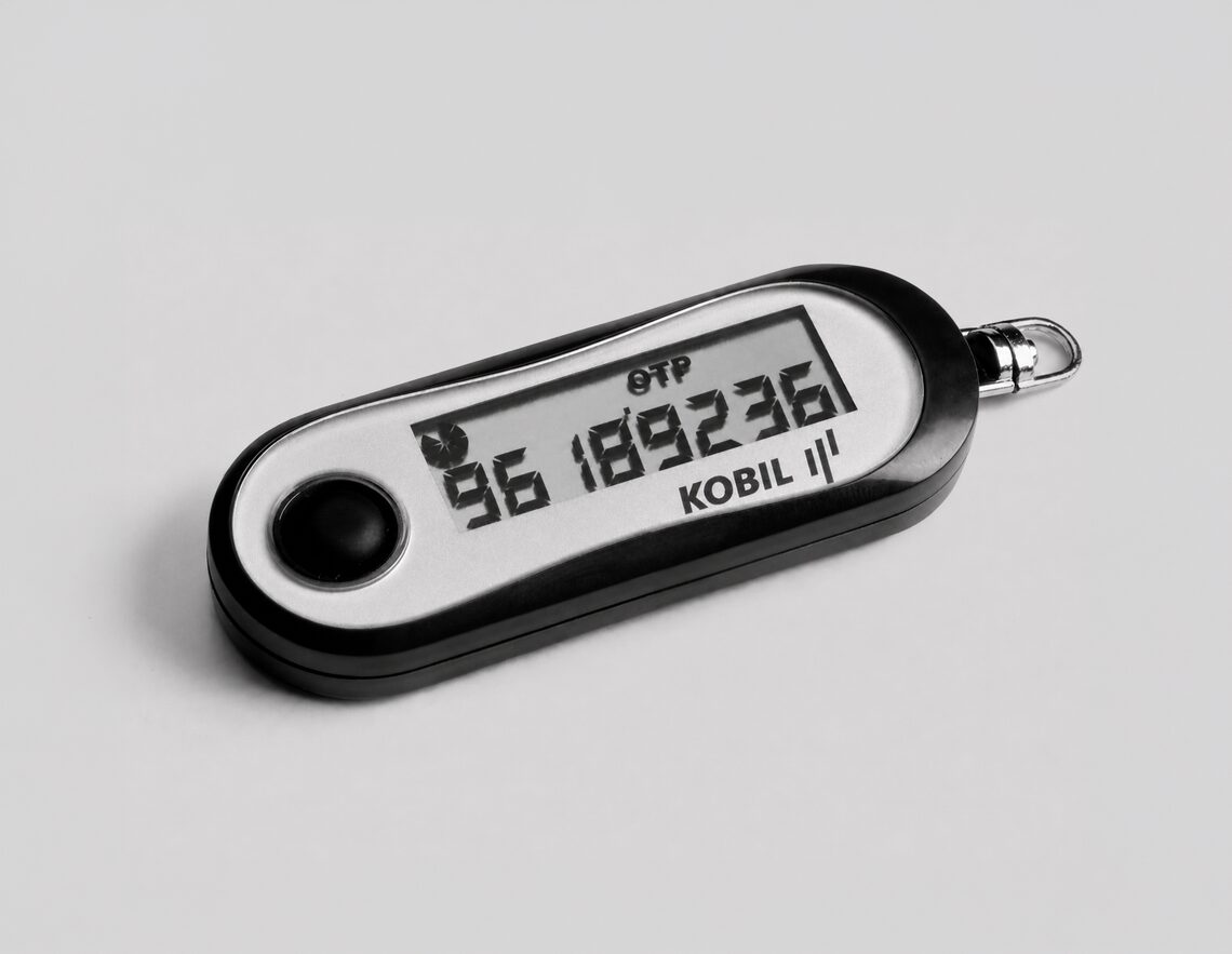 KOBIL Einmalpasswort-Hardware-Token mit OTP-Code auf dem Display