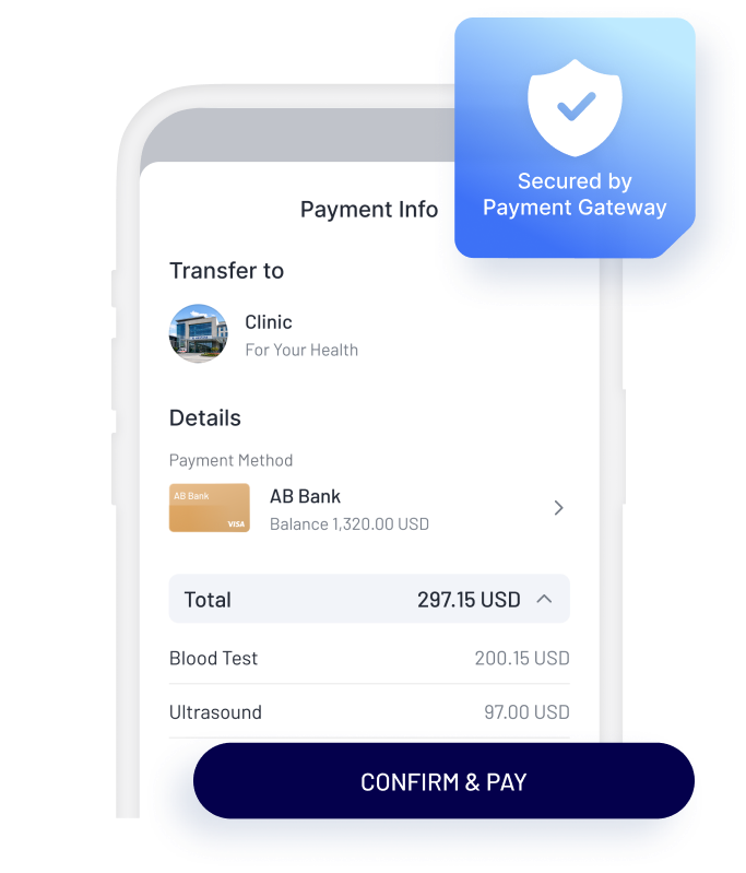 Akıllı telefonda Secured by Payment Gateway kalkan rozetli bir ödeme onayı ekranı